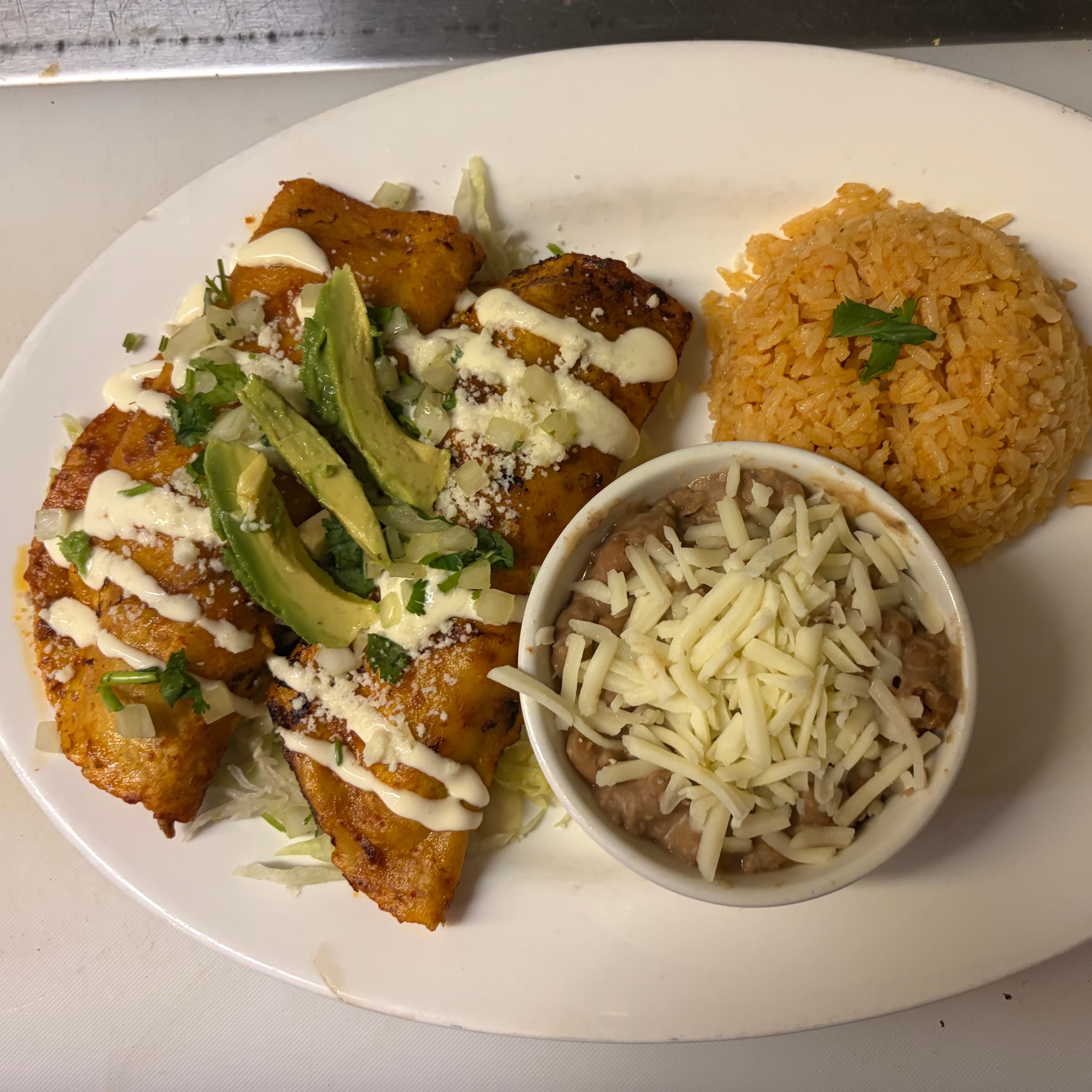 Enchilada Plate.