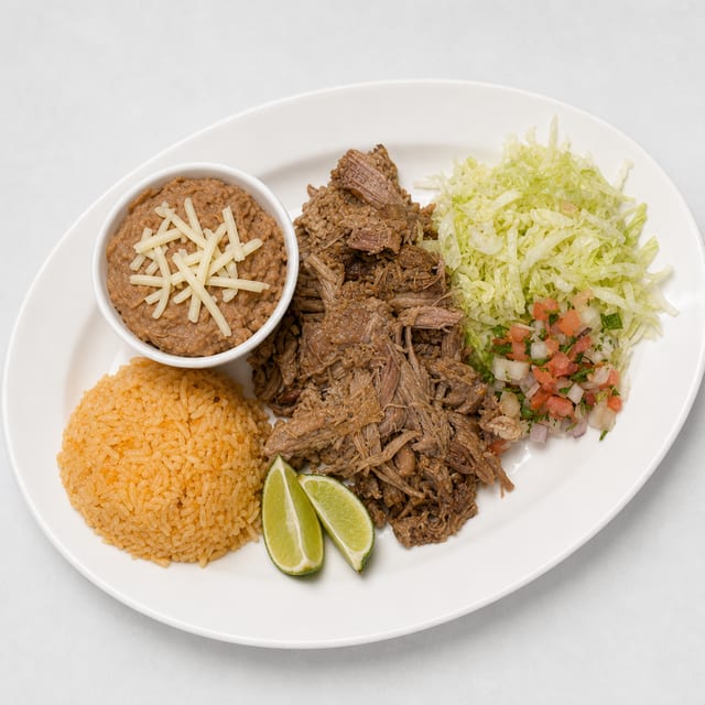 Carnitas Plate.